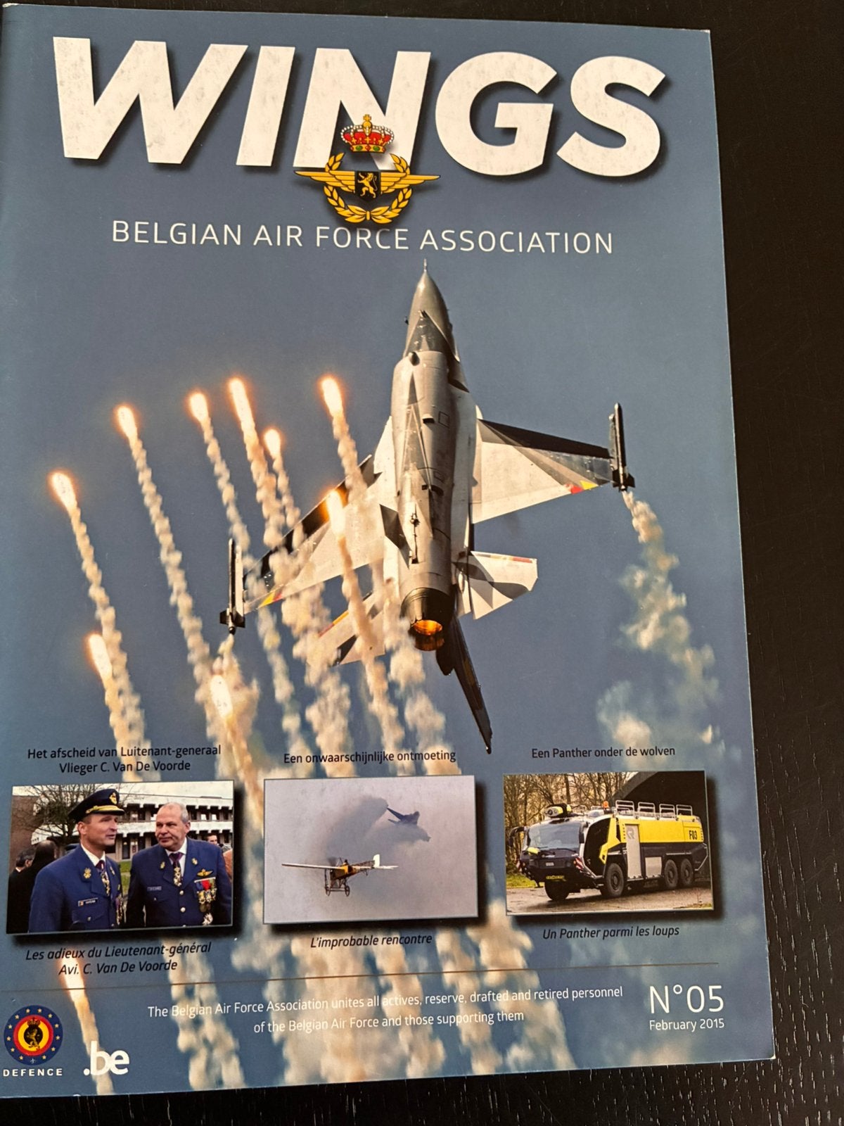 Belgische Luchtmacht magazine Wings nr5, Enlèvement, Armée de l'air