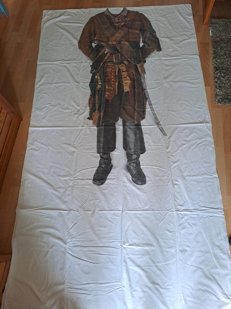 Dekbedovertrek SNURK 1p Piraat met papegaai, Gebruikt, Overige merken, Jongetje of Meisje, Wit
