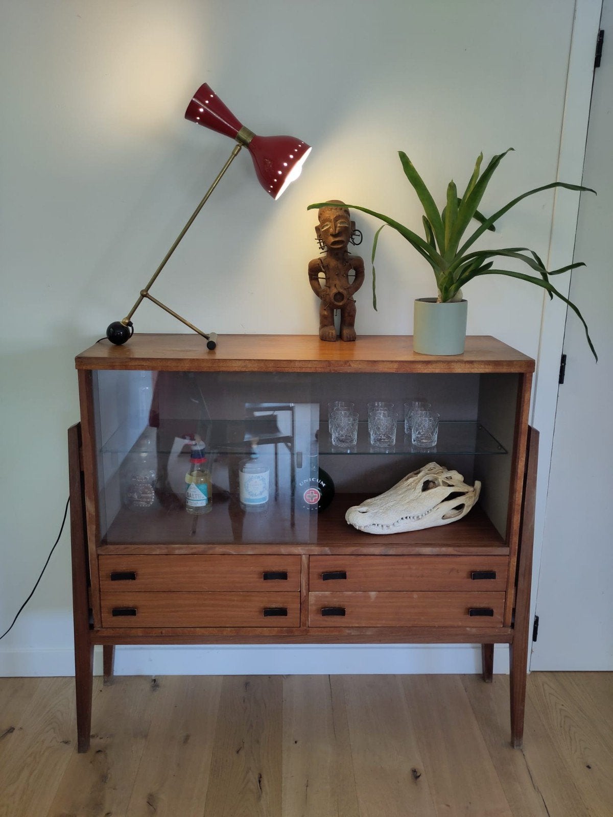 Prachtig Vintage Mid-Century Modern Highboard, Ophalen