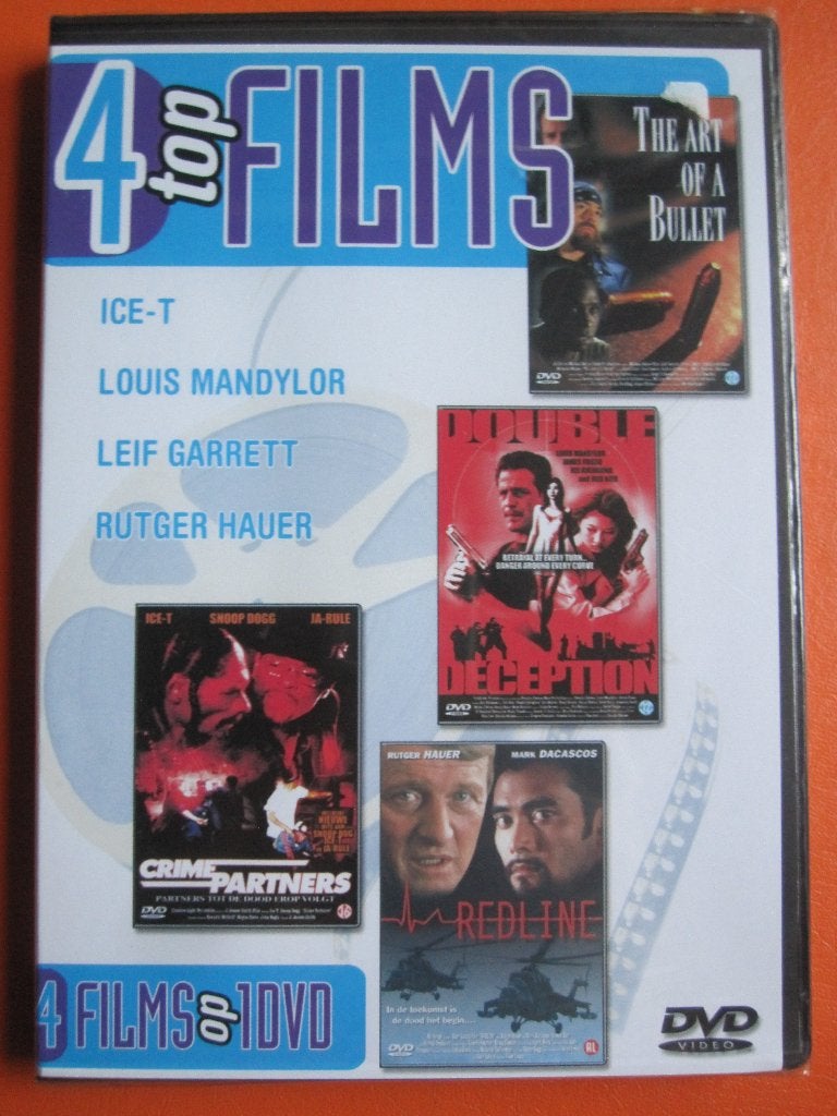 4 meilleurs films (4 films sur 1 DVD) neufs dans la boîte, Action, Enlèvement ou Envoi, Anglais, Néerlandais