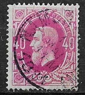 België OPC 34A Koning Leopold II, Ophalen of Verzenden, Gestempeld, Koninklijk huis