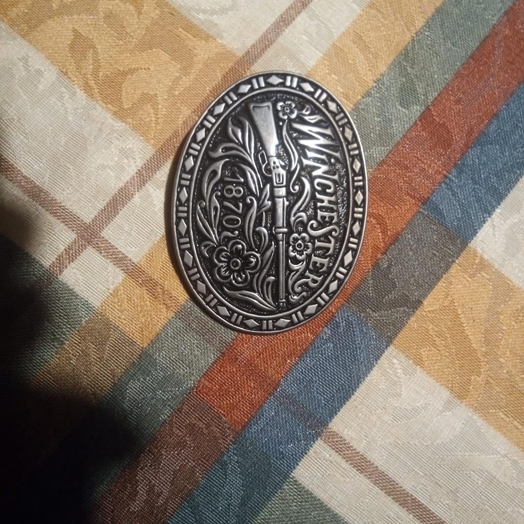 Winchester gesp, Verzamelen, Ophalen, Zo goed als nieuw, Merk, Button