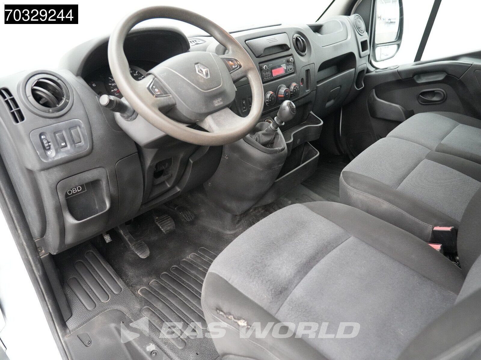 Renault Master 130PK Kipper met Kist Dubbellucht 3,5t Trekha, Stof, Gebruikt, Euro 6, 4 cilinders