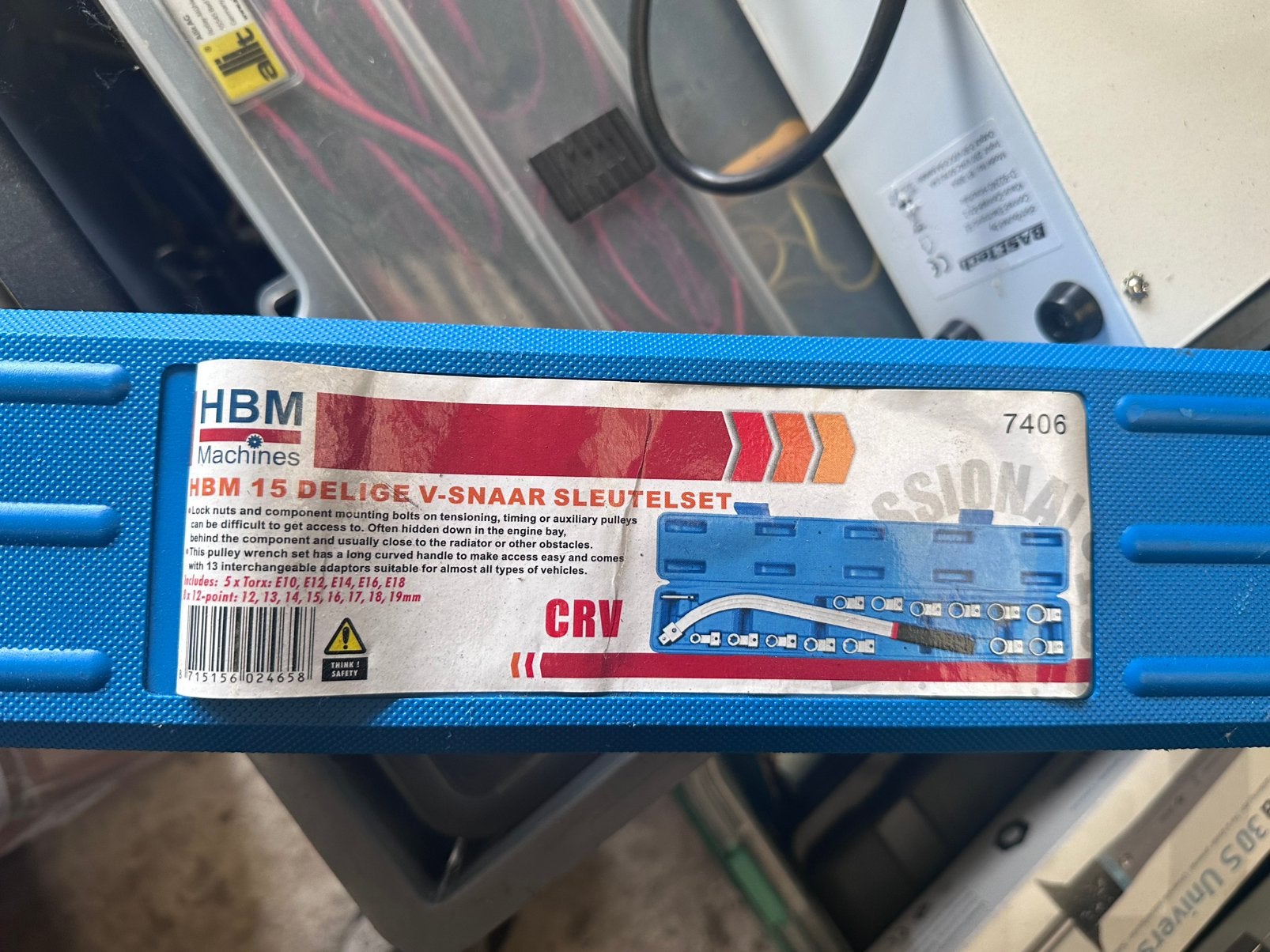 V snaar, poelie, multiriem ringsleutelset, Ophalen, Zo goed als nieuw