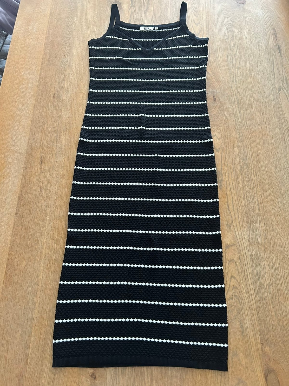 Zwart wit gestreepte lange jurk WE maat M, Enlèvement ou Envoi, Taille 36 (S), Comme neuf, Sous le genou