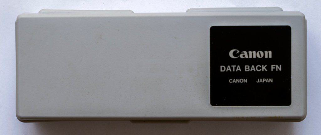 Canon Data Back FN, Audio, Tv en Foto, Fotocamera's Analoog, Ophalen of Verzenden, Gebruikt, Spiegelreflex, Canon
