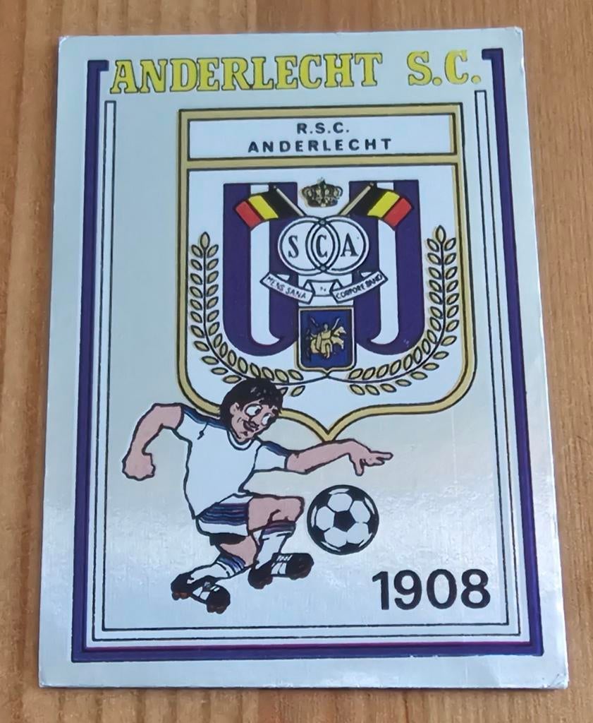 Panini Football 82 #13 Embleem Anderlecht SC Voetbal!, Enlèvement ou Envoi, Comme neuf, Autocollant