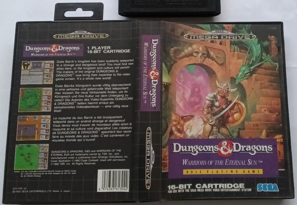 Jeux Sega Mega Drive 16‑bits - Donjons & Dragons, Consoles de jeu & Jeux vidéo, Enlèvement ou Envoi, 1 joueur, Comme neuf, Mega Drive