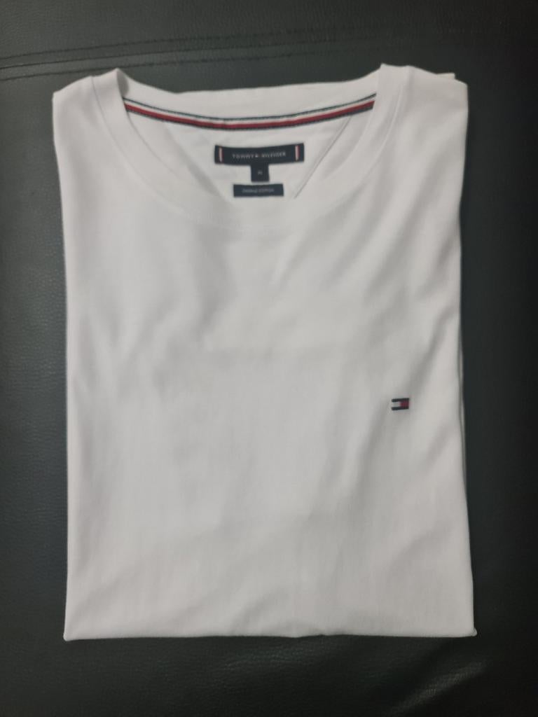 Originele Tommy Hilfiger T-shirt Wit maat M, Kleding | Heren, T-shirts, Maat 48/50 (M), Wit, Ophalen of Verzenden, Zo goed als nieuw