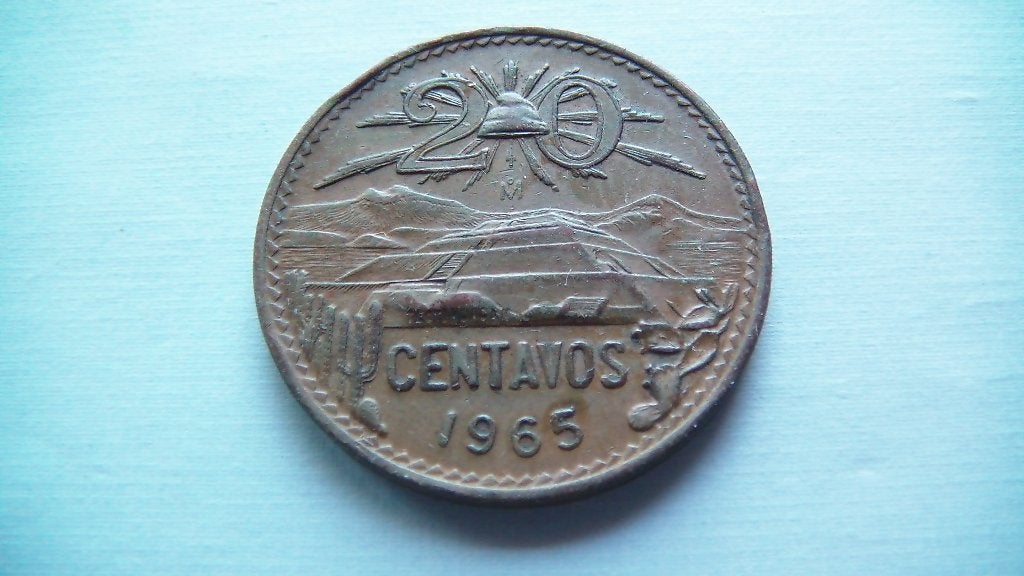 mexique 20 centavos 1965, Enlèvement