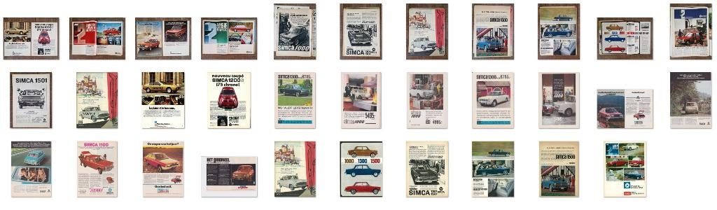 Vaste collection d'annonces automobiles: Ford, Opel, Peugeot, Enlèvement ou Envoi, Général, Diverse auteurs, Utilisé