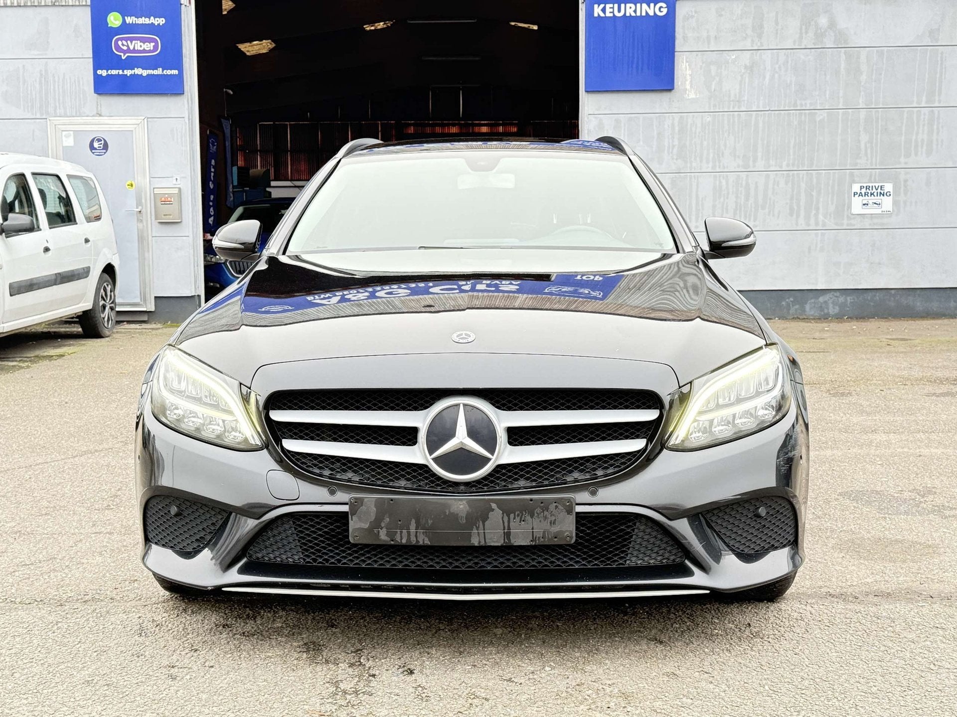 Mercedes-Benz C 200 C 200 d Business Solution (EU6d-TEMP), Auto's, Automaat, Stof, Gebruikt, Zwart