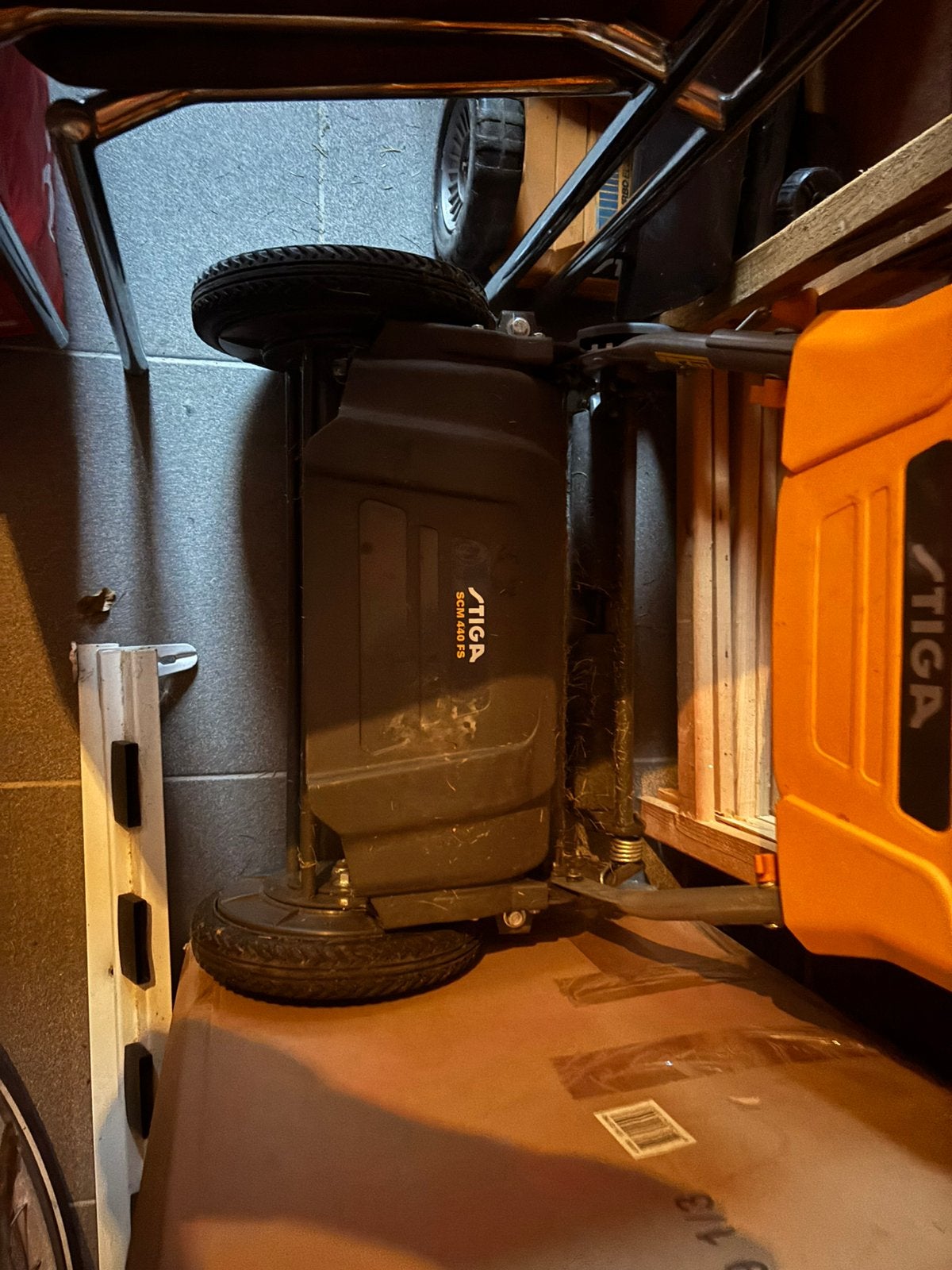 Grasmaaier duwer, Tuin en Terras, Grasmaaiers, Ophalen, Gebruikt