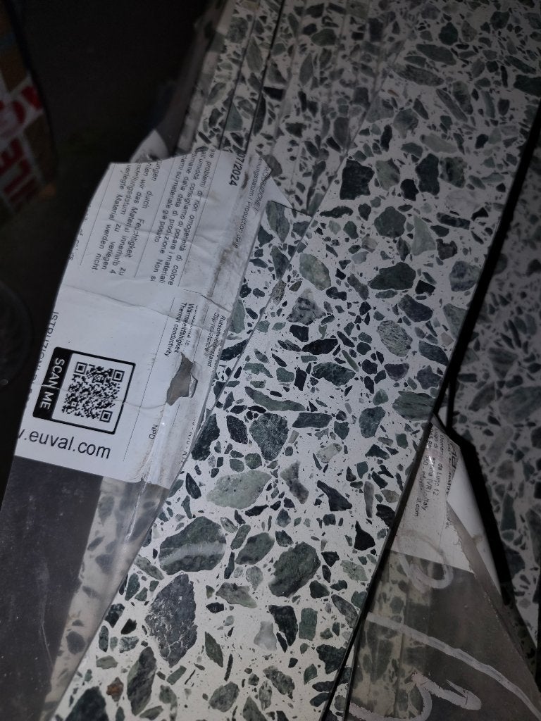 Terrazzo plinten Euval, Bricolage & Construction, Plinthes & Finitions, Enlèvement, Moins de 100 cm, Plinthes