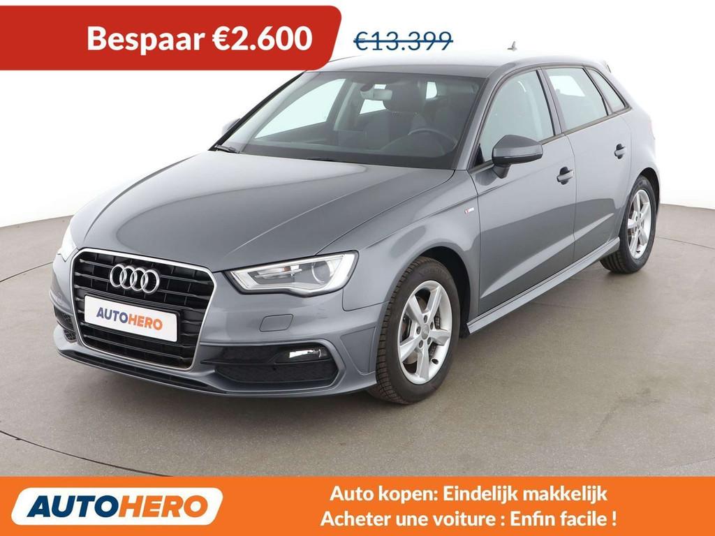 Audi A3 1.6 TDI Ambition (bj 2016), Auto's, Audi, Voorwielaandrijving, Stof, Gebruikt, Zwart