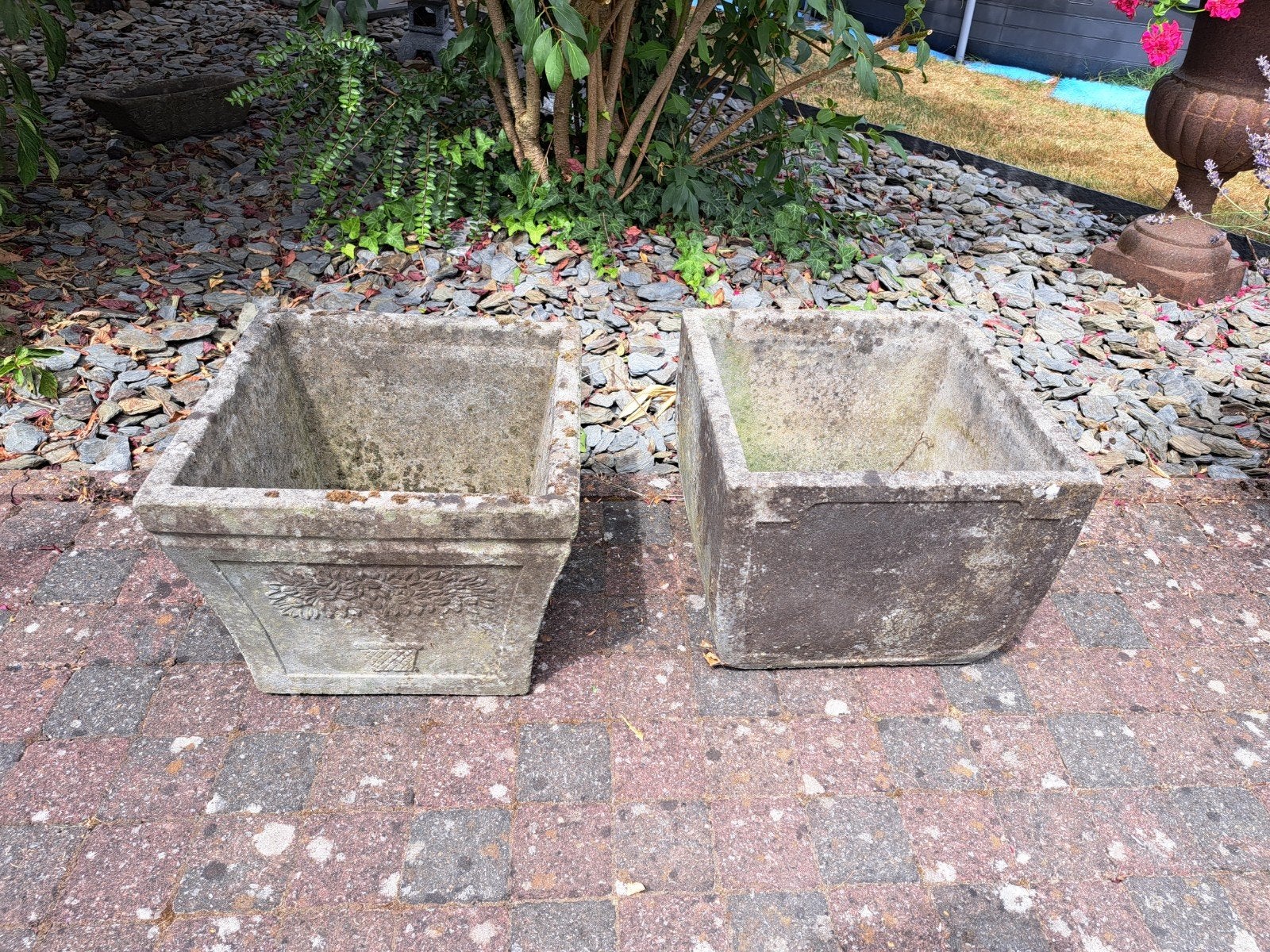 2 anciens bacs à fleurs, Jardin & Terrasse, Bacs à fleurs & Jardinières, Enlèvement, Jardin