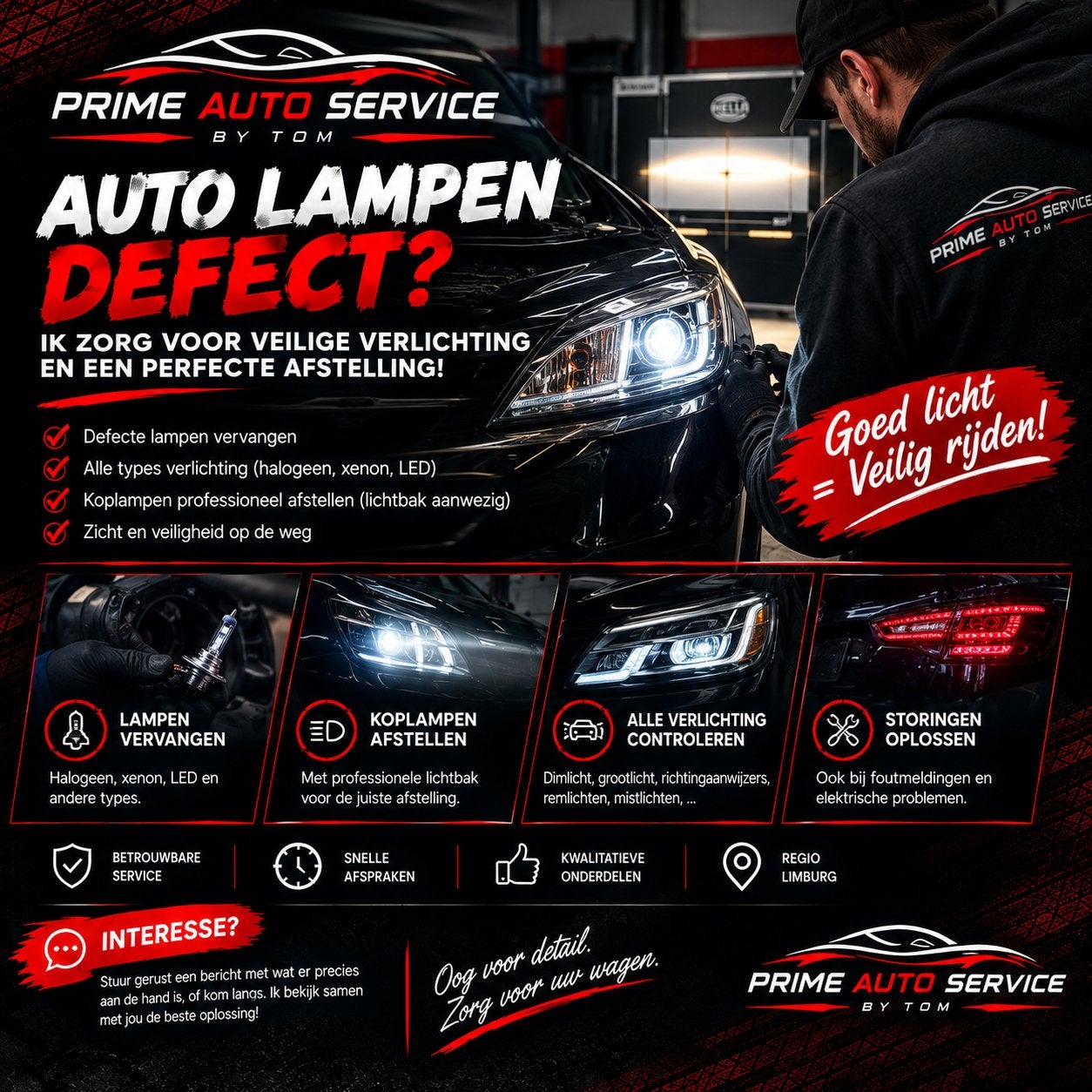 Autolampen vervangen & koplampen afstellen, Ophalen, Nieuw, Skoda