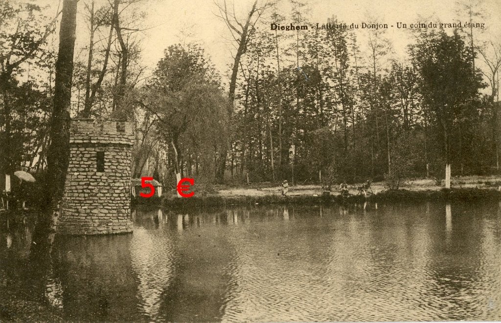 Carte postale - hôtel-restaurant le Donjon - Diegem, Envoi