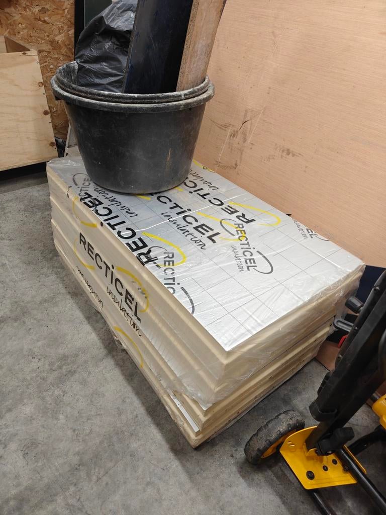 Recticel isolatie 12cm, Doe-het-zelf en Bouw, Ophalen, Nieuw, Hardschuim (Pir), Muurisolatie