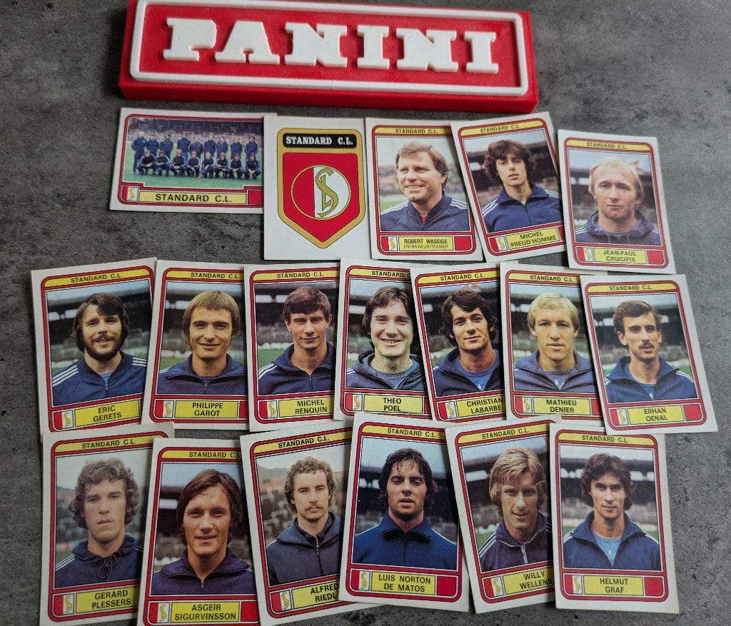 PANINI FOOTBALL 79 STANDARD LIÈGE 18X AUTOCOLLANTS FOOT 1979, Envoi, Comme neuf, Autocollant