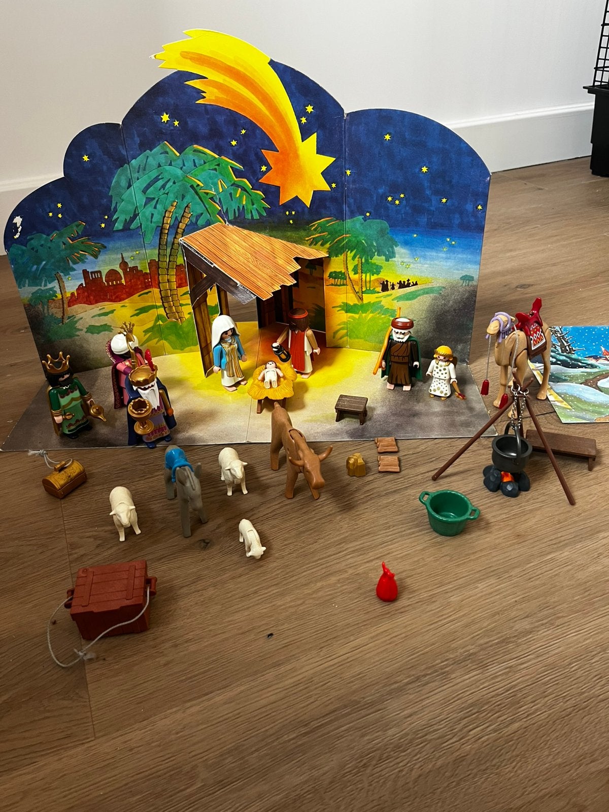 Playmobil Kerststal (3996) + Drie Koningen & Kameel, Enlèvement ou Envoi, Utilisé, Kit complet