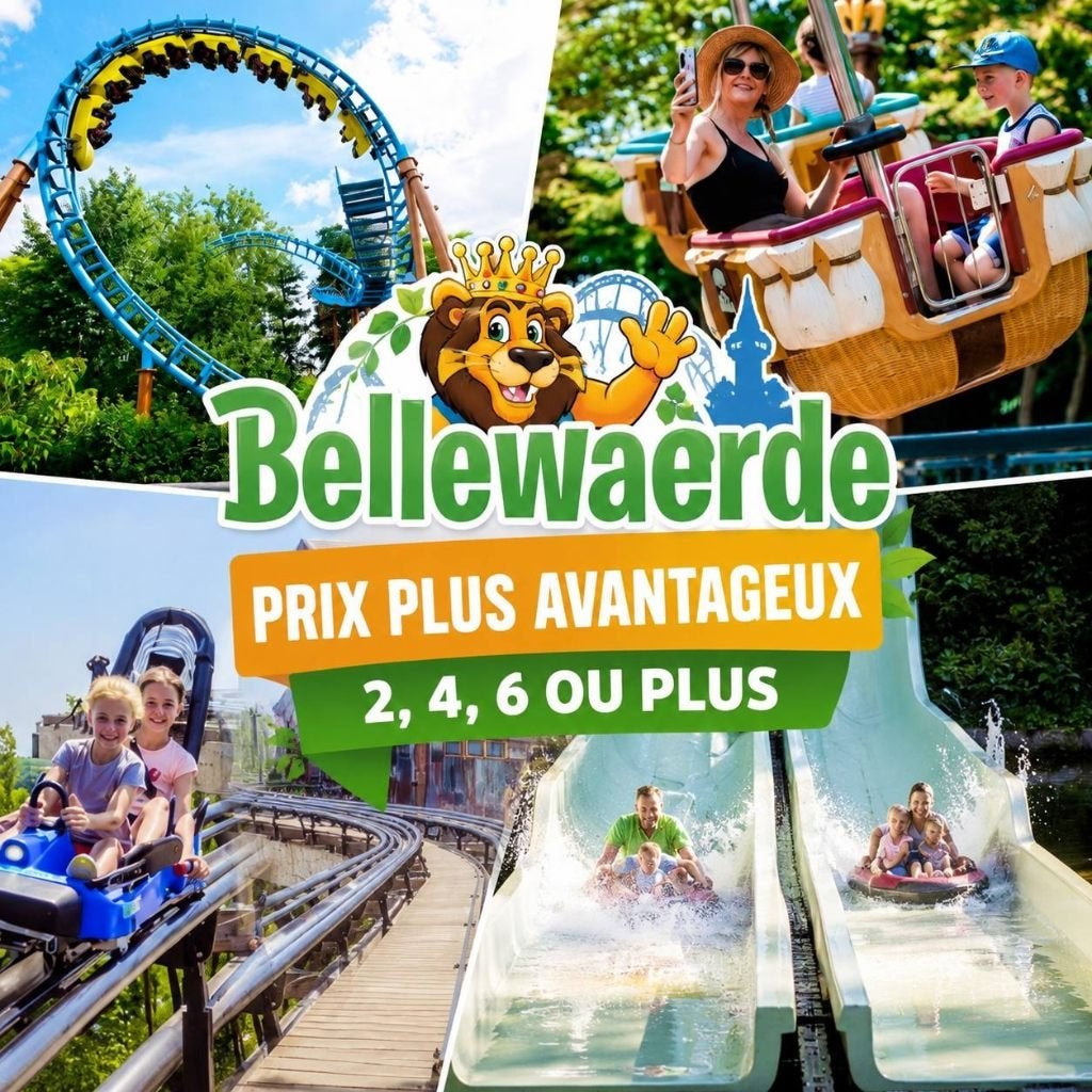 Billets Bellewaerde moins chers, Tickets & Billets, Loisirs | Parcs d'attractions, Deux personnes, Ticket ou Carte d'accès