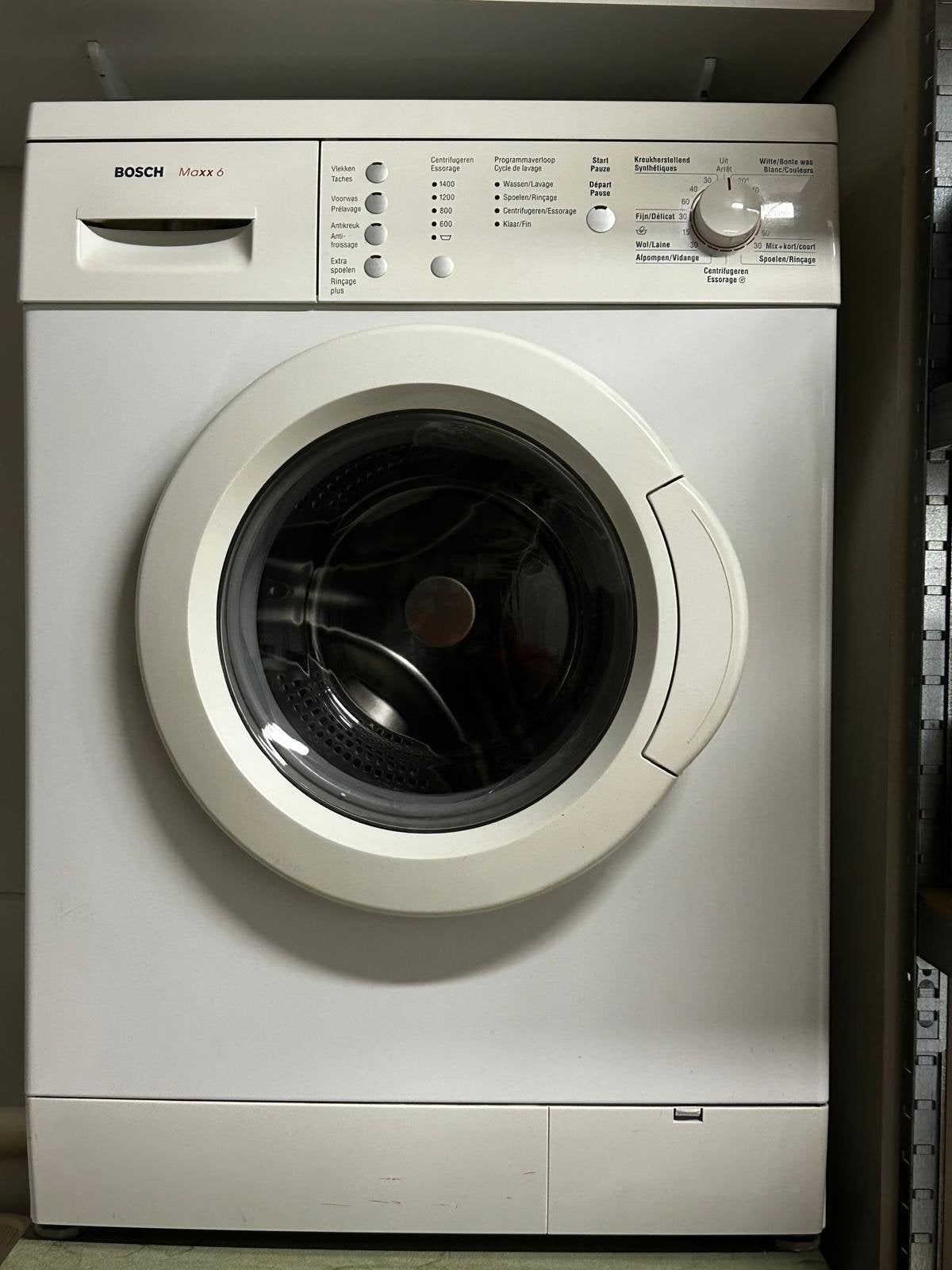 Wasmachine Bosch Maxx6, 1200 à 1600 tours, 4 à 6 kg, Chargeur frontal, Enlèvement