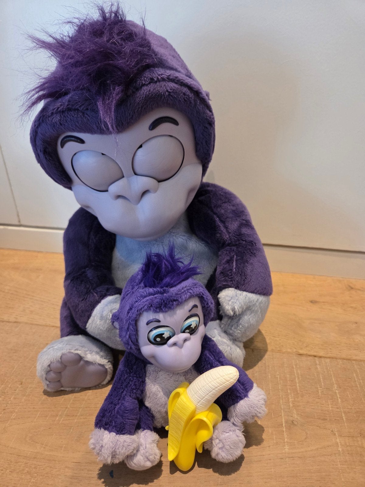 Animagic Tiki and Toko Gorillas - Interactieve Knuffels - In, Paars, Gebruikt, Overige merken, Overige karakters