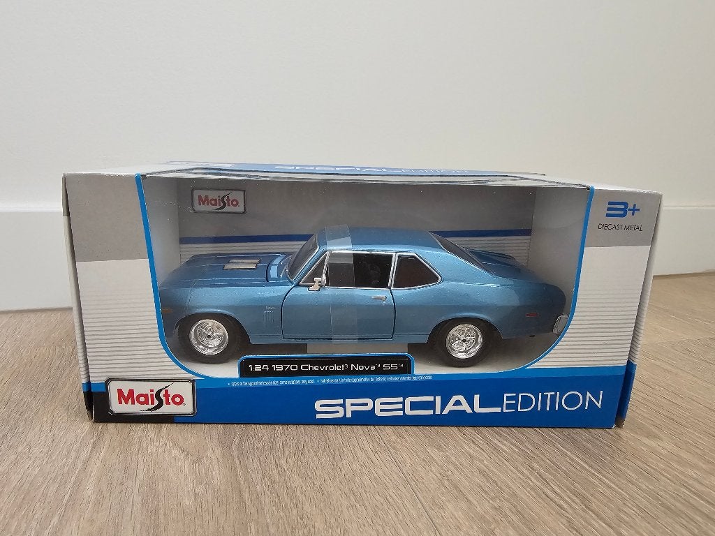 1:24 1970 Chevrolet Nova SS, Ophalen, Nieuw, Auto, Maisto