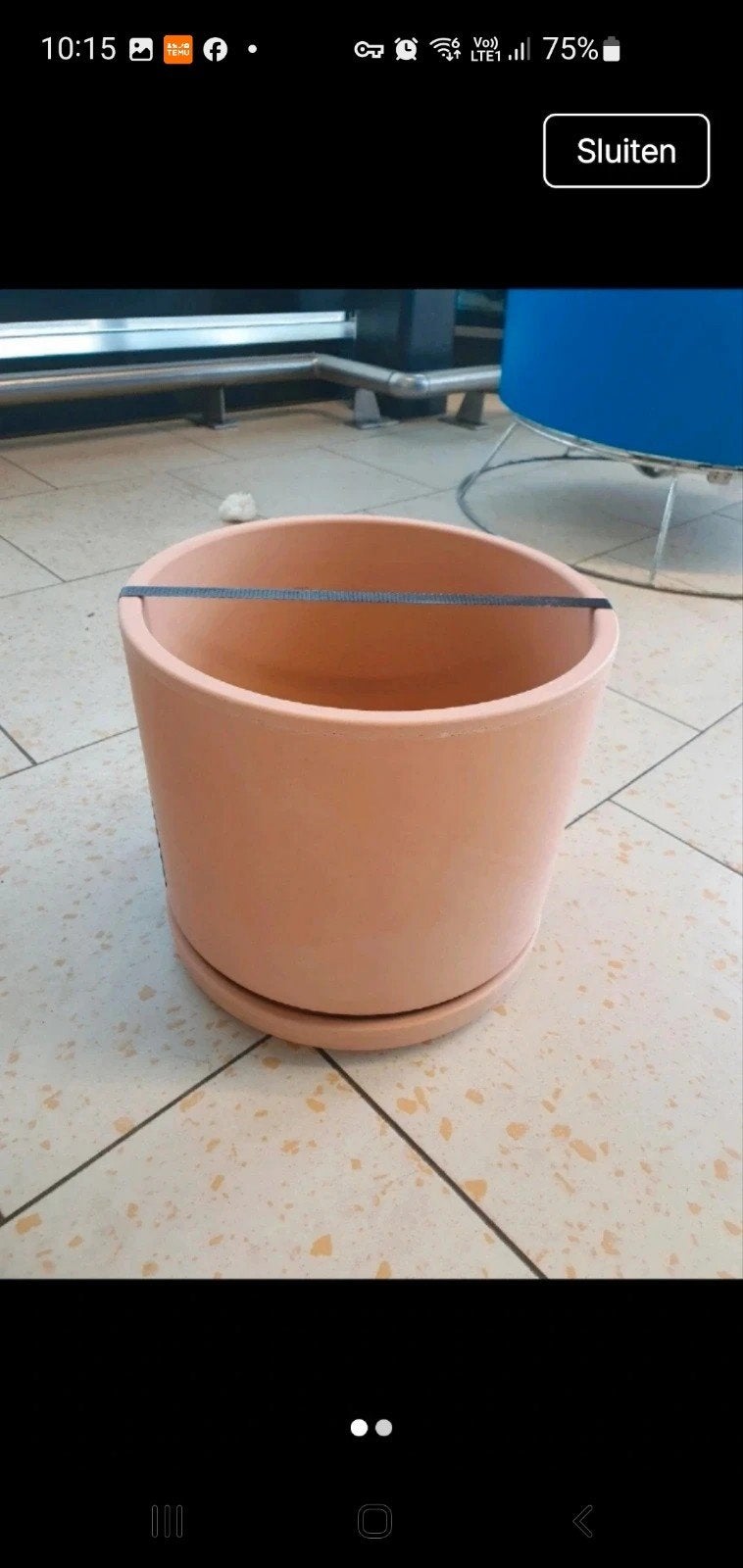 nouveau pot de fleurs en pierre avec coque inférieure, Jardin & Terrasse, Enlèvement ou Envoi