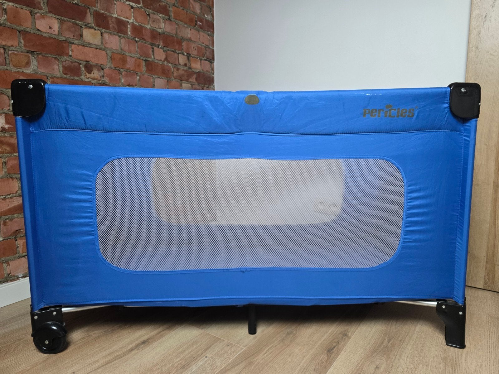 lit bebe pliable PERICLES + matelas, Enfants & Bébés, Matelas, 70 à 85 cm, Enlèvement, Utilisé