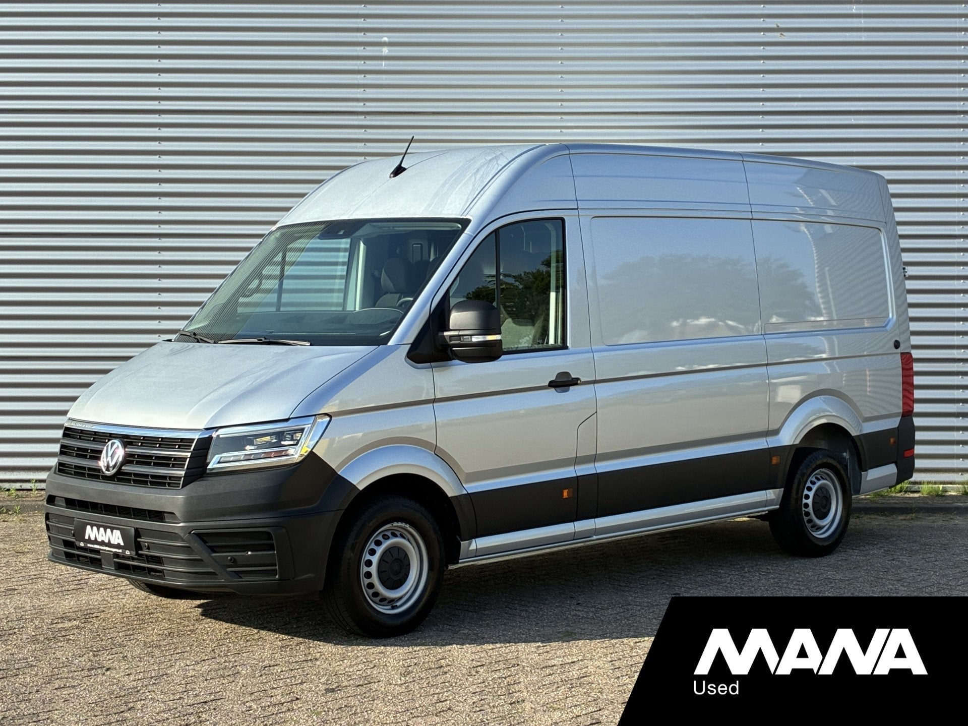 Volkswagen Crafter 35 2.0 TDI L3H3 177pk Automaat LED Standk, Autos, 177 ch, Argent ou Gris, Entreprise, Noir
