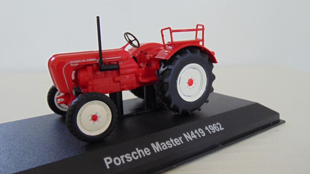 Hachette Model Tractor Porsche Master N419 - 1962 - 1/43, Ophalen of Verzenden, Zo goed als nieuw, Tractor of Landbouw, Overige merken
