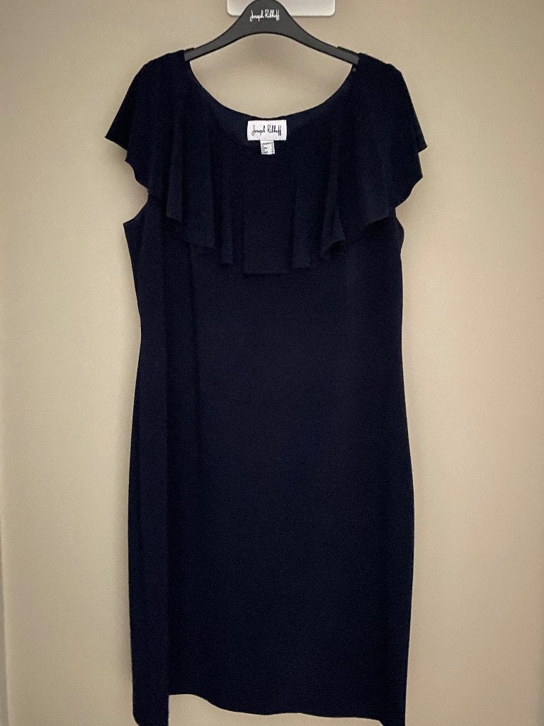 Kleedje Joseph Ribkoff donkerblauw maat 44, Kleding | Dames, Blauw, Maat 42/44 (L), Joseph Ribkoff, Ophalen of Verzenden