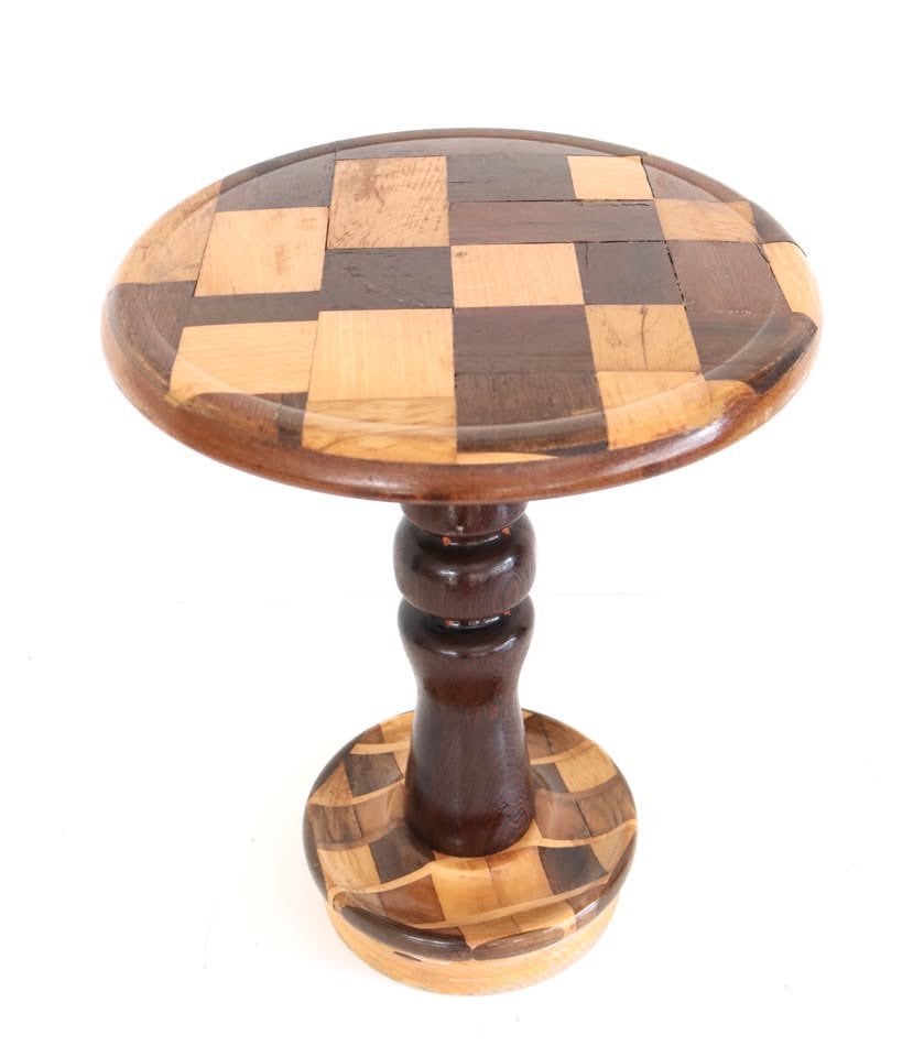Handgemaakt Art Deco tafeltje - Antiek bijzettafeltje, Ophalen, Hout