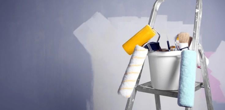 Travaux peinture , plomberie et électricité, Ophalen, Verf