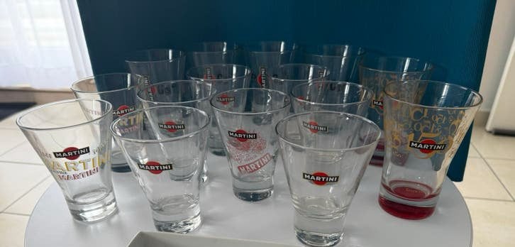 MARTINI-brillen voor verzamelaars, Ophalen, Zo goed als nieuw, Overige typen