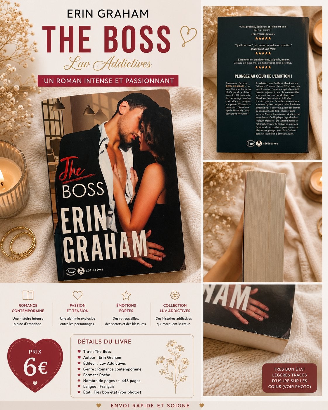 The Boss – Erin Graham | Romance contemporaine, Livres, E-books