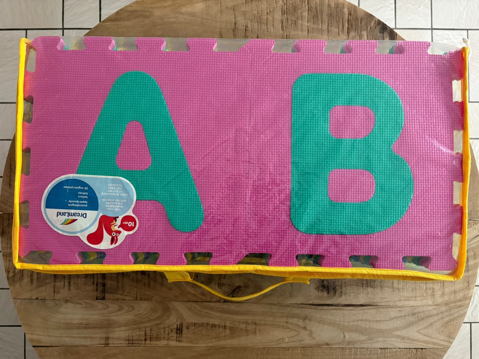 Alfabet foam puzzelmat (16-delig), Kinderen en Baby's, Ophalen, Zo goed als nieuw