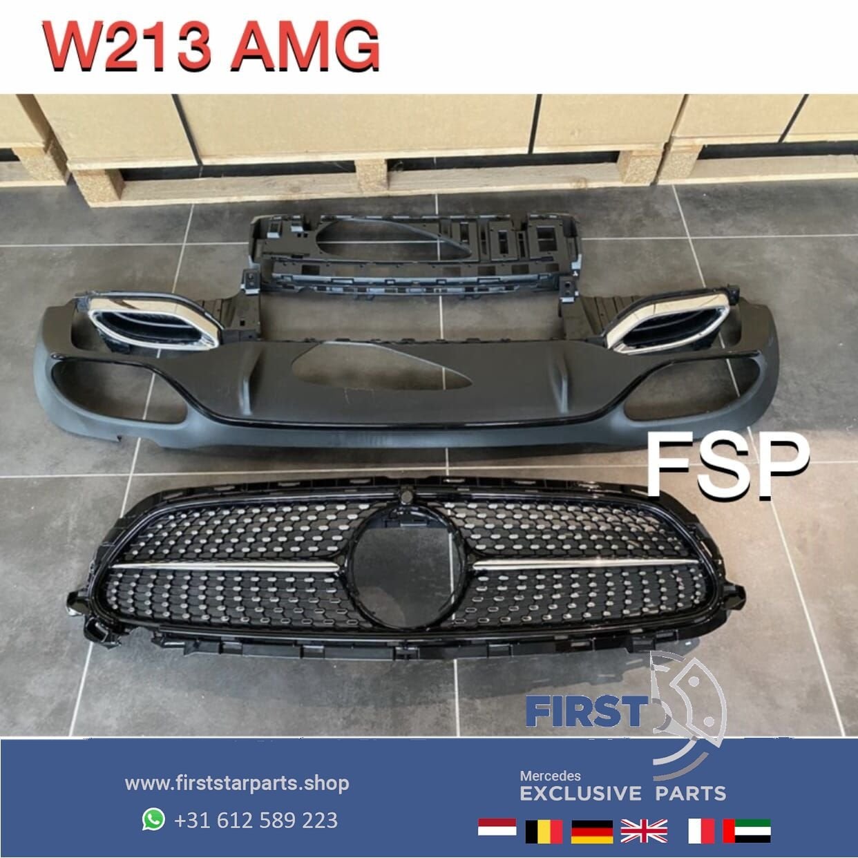 W213 E43 E53 DIAMOND GRIL * AMG DIFFUSER origineel Mercedes, Gebruikt, -, Ophalen of Verzenden, -