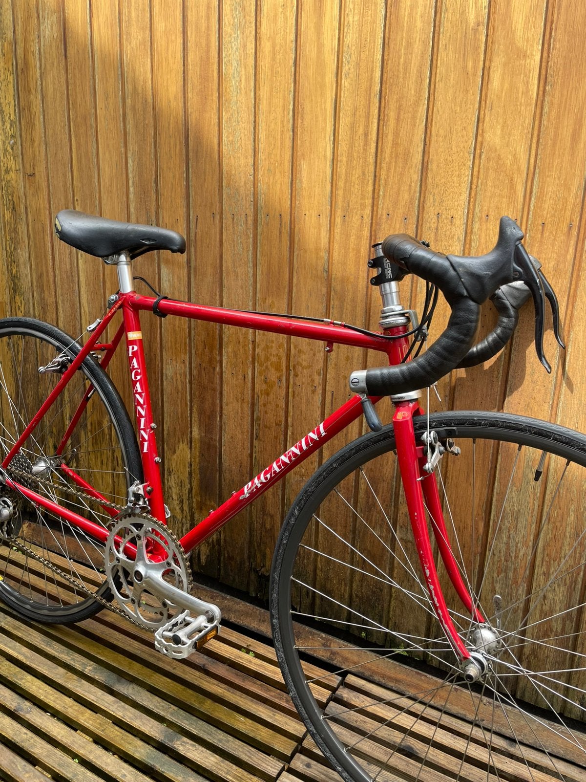 Vintage paganini koersfiets maat 49, Fietsen en Brommers, Fietsen | Racefietsen, 28 inch, Gebruikt, Staal, Velgrem