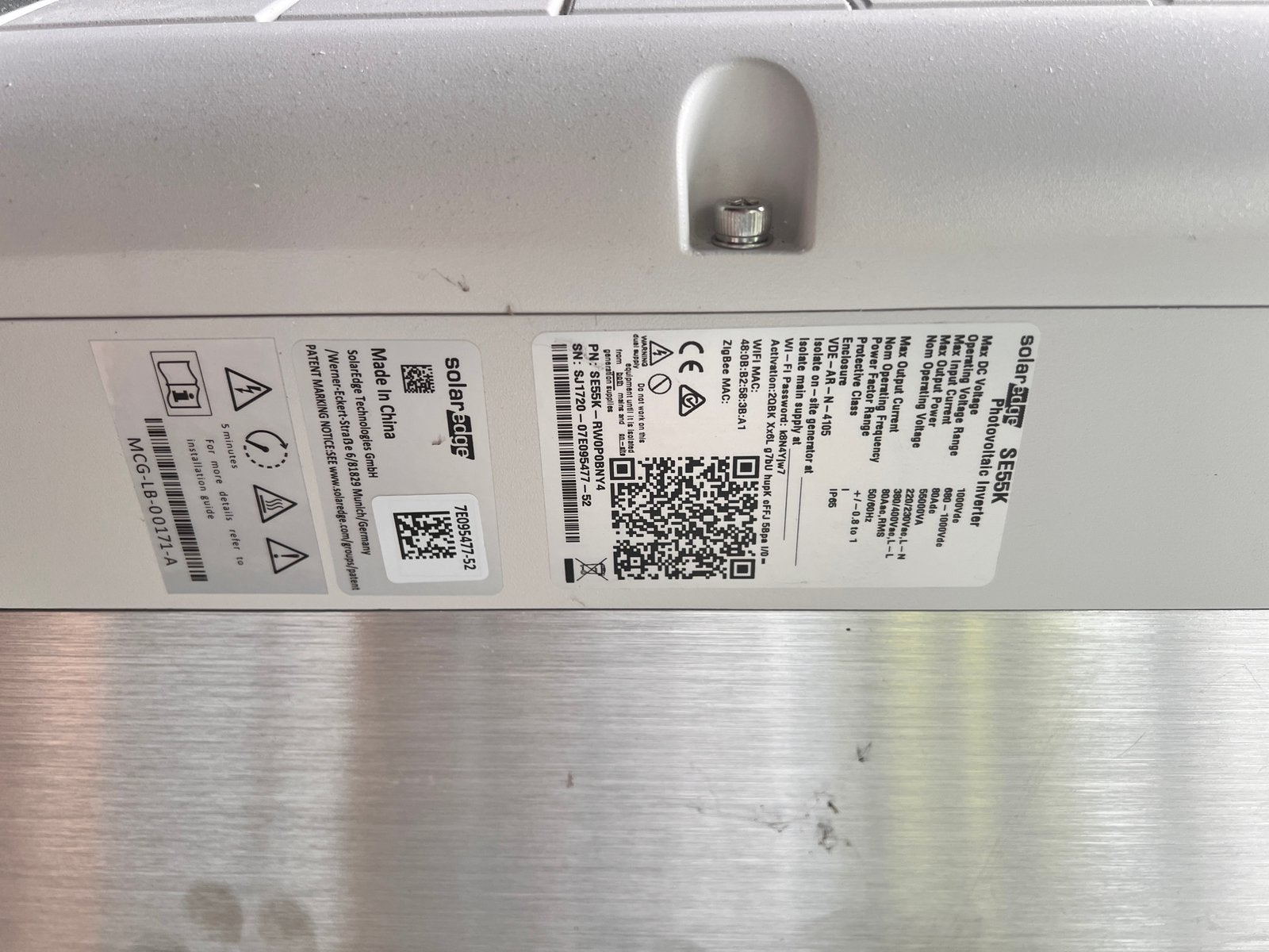 Omvormer 55kw met 80 optimizers, Bricolage & Construction, Panneaux solaires & Accessoires, Enlèvement, Utilisé, Autres types