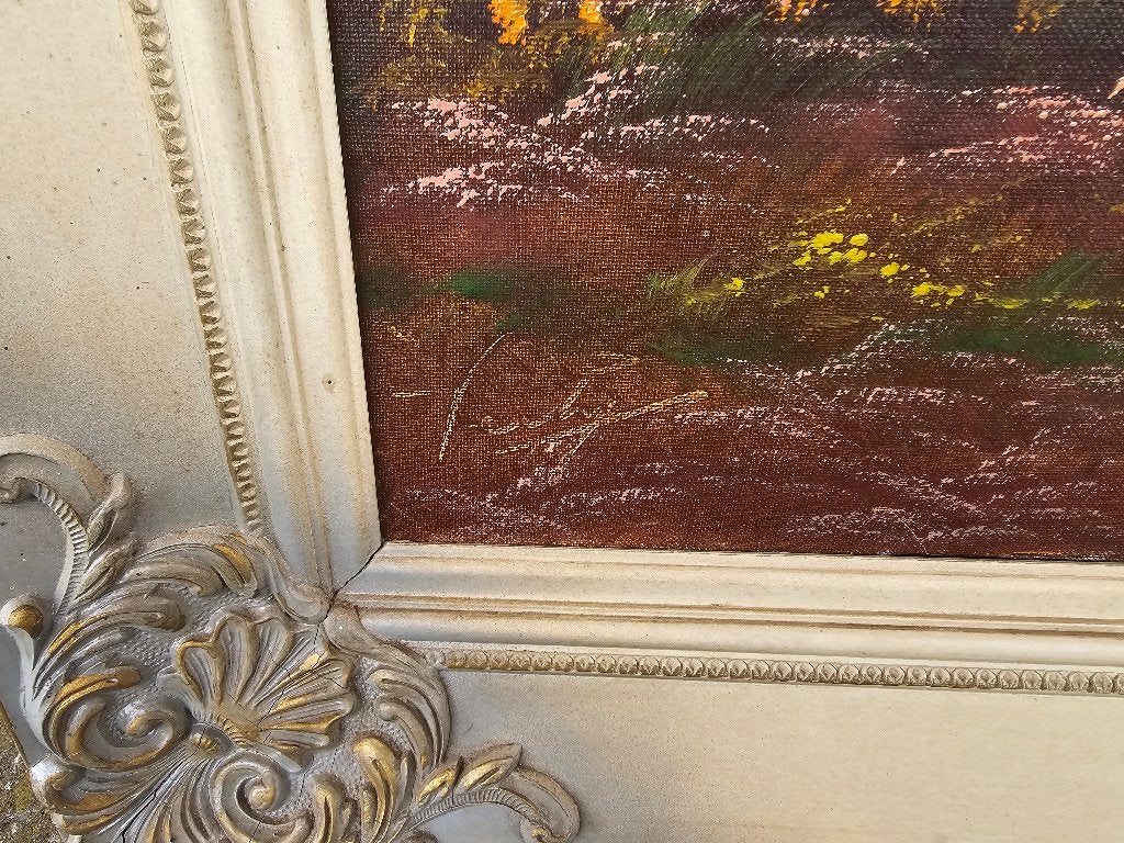 schilderij, Antiek en Kunst, Ophalen, Doek, Gesigneerd, Landschap