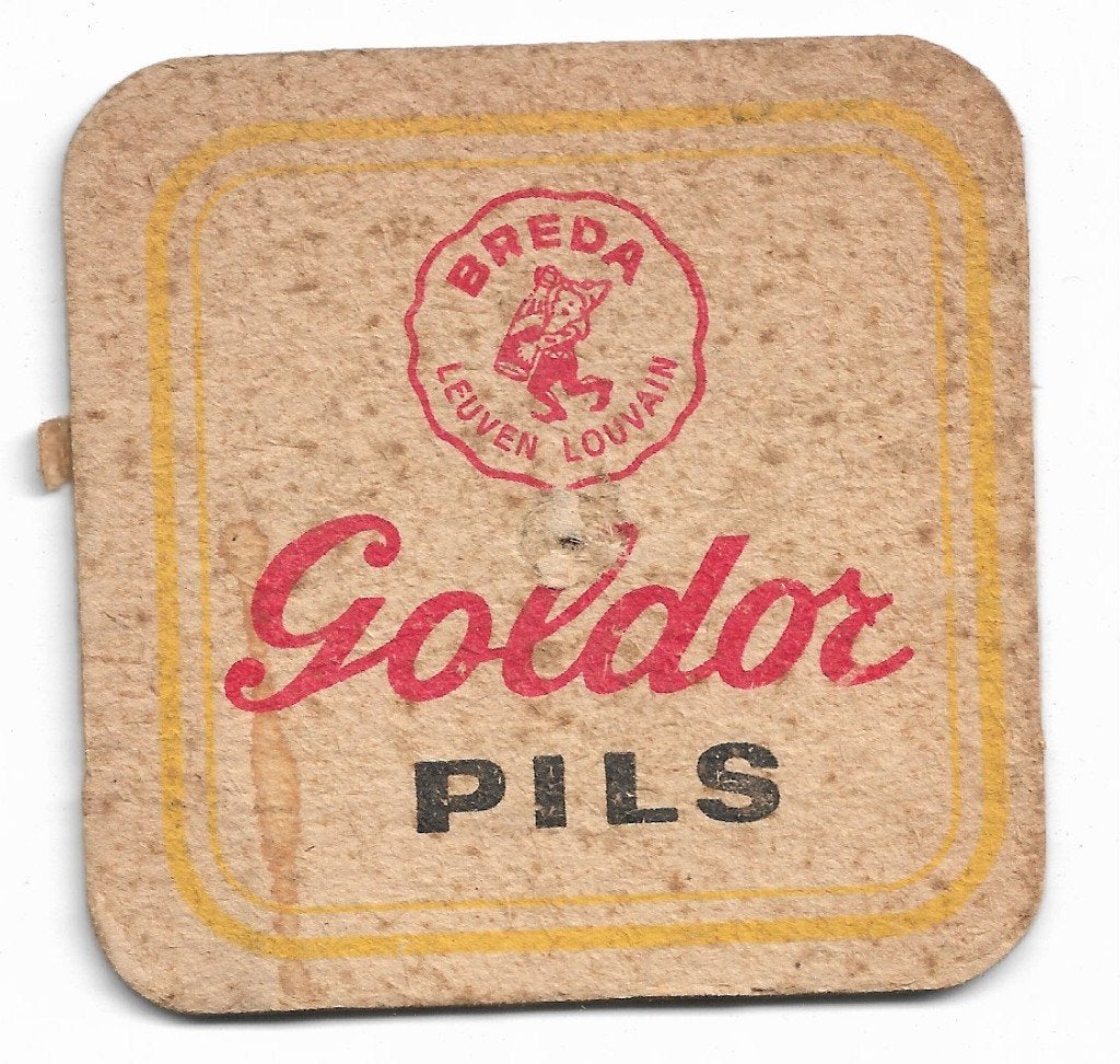sous-bock Goldor pils, Verzamelen, Ophalen of Verzenden, Gebruikt, Viltje(s)
