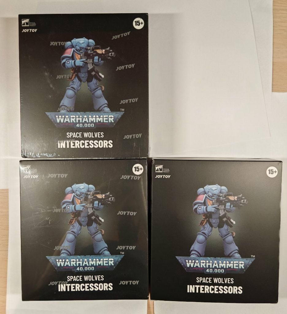 Joytoy Warhammer 40k Space wolves 3 intercessors, Enlèvement ou Envoi, Neuf