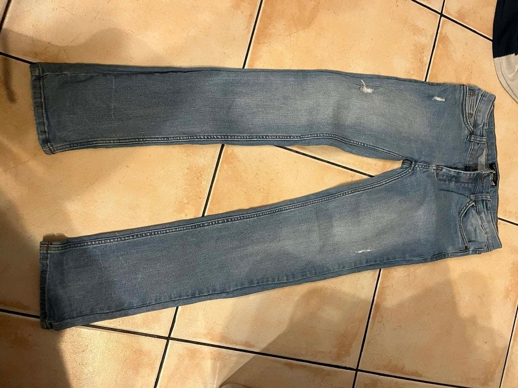 jeans blauw djmb 164, Ophalen of Verzenden, Gebruikt, Jongen, Broek