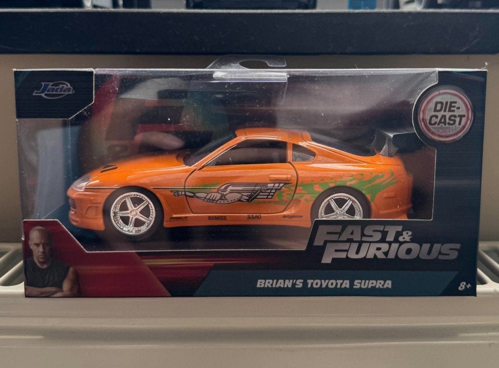Jada Toys Brian's Toyota Supra Fast & Furious, Ophalen, Zo goed als nieuw, Auto, Jada