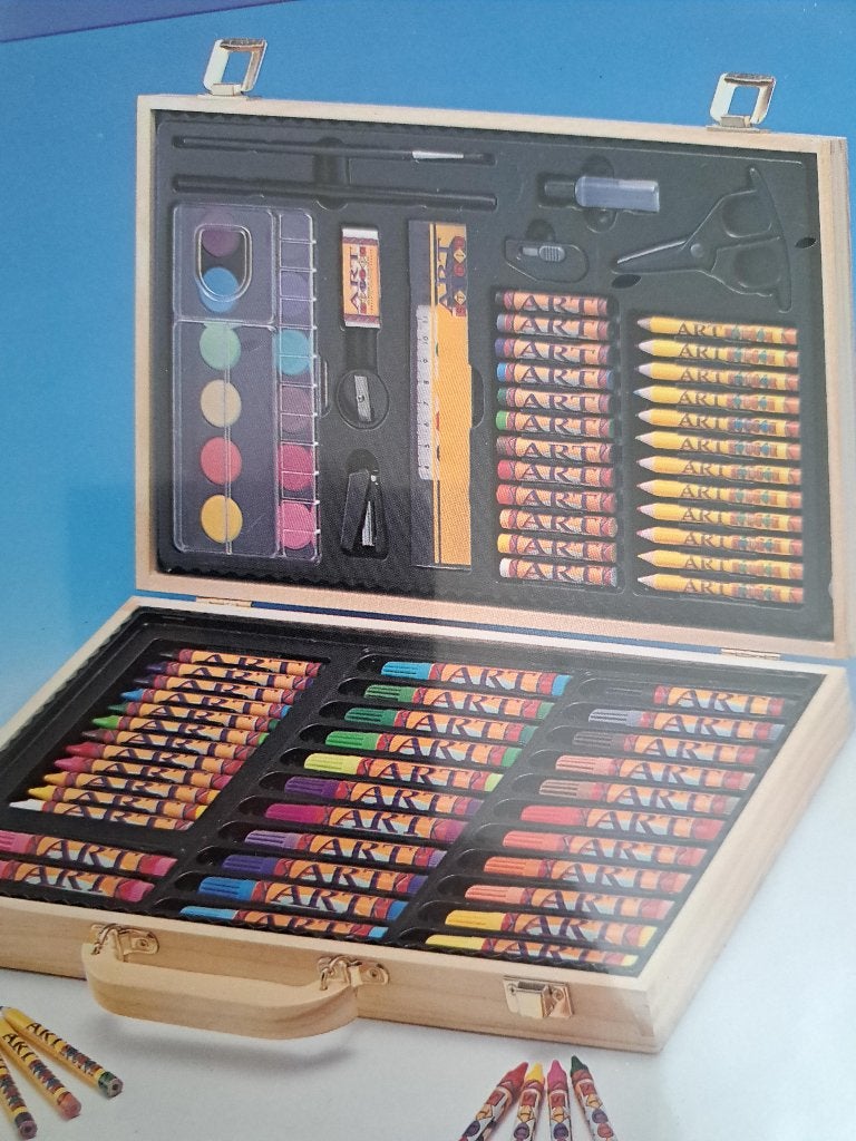 koffer NIEUW, stiften, oliepastels ,stiften ,kleuren,aquarel, Ophalen of Verzenden, Nieuw, Jongen of Meisje