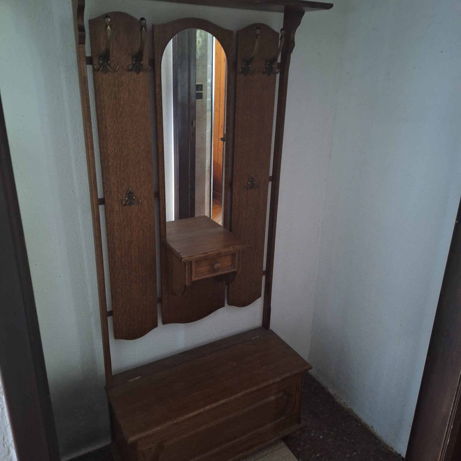 Kleerhanger met schoenenvak  L: 85cm H: 180cm en D: 35cm, Ophalen, Rechthoekig, 50 tot 100 cm, 150 tot 200 cm