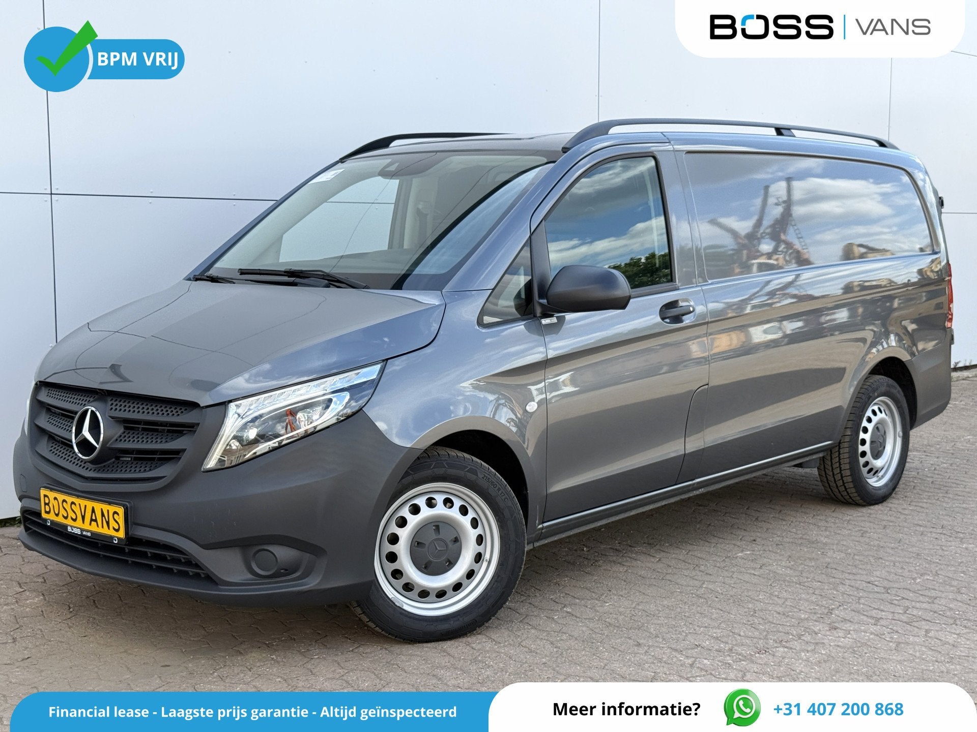 Mercedes-Benz Vito 119 1.9 CDI 190pk Automaat L2H1 LED Cruis, Achat, Entreprise, 3 places, Système de détection de la somnolence